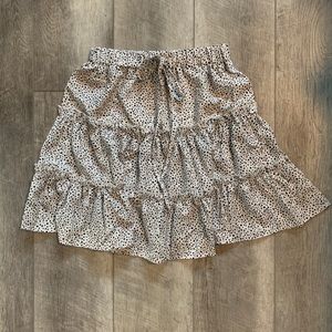 NWOT Spotted Midi Skirt